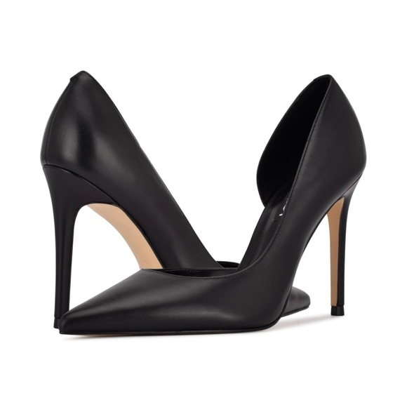 Nine West Shoes - Gorgeous Black Leather 4” Pumps